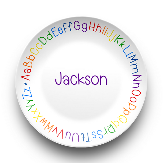 Personalized ABC Plate