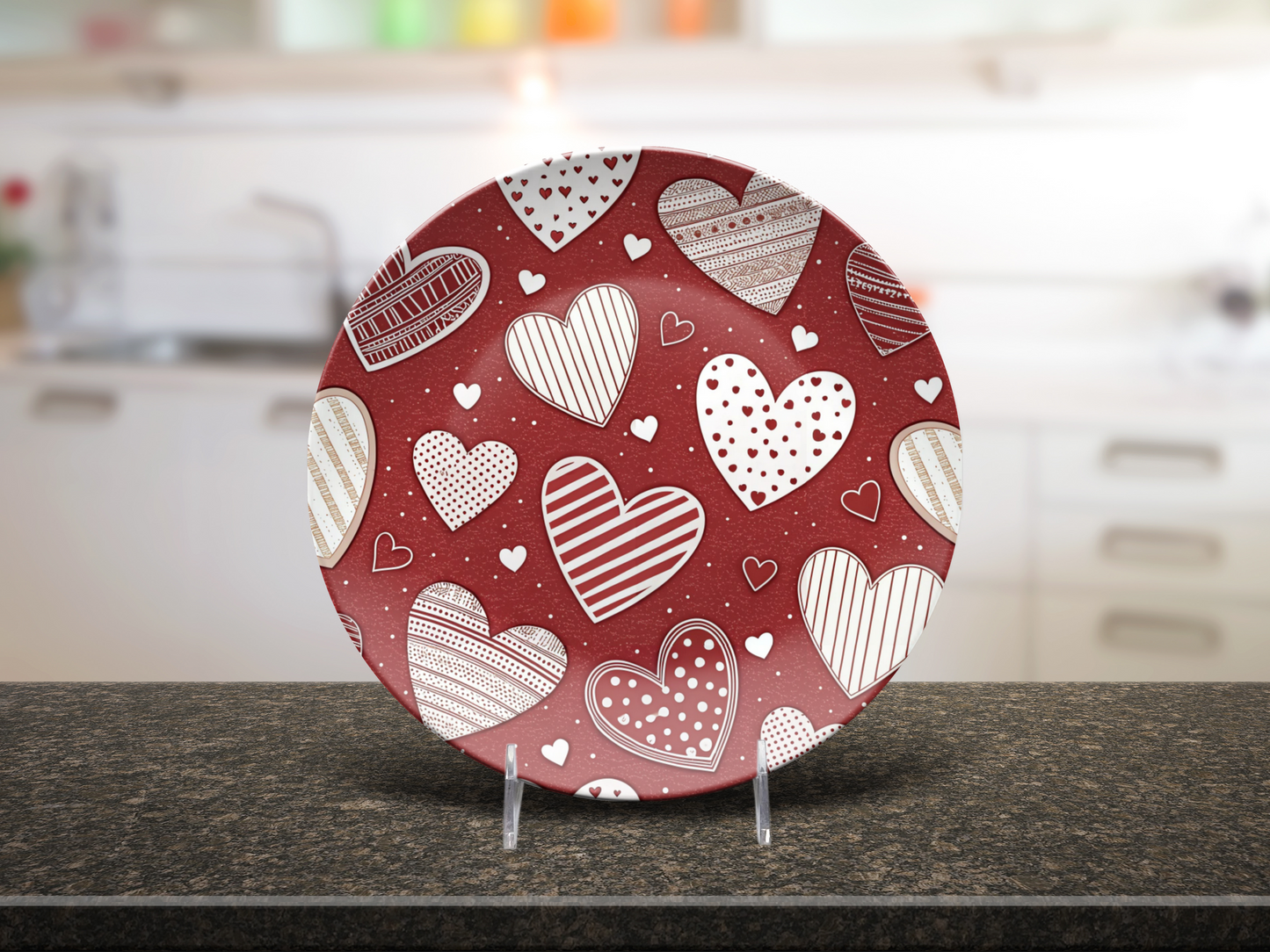 Red Heart Plate