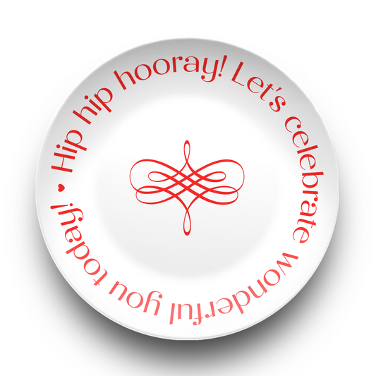 Hip Hip Hooray Celebration Plate