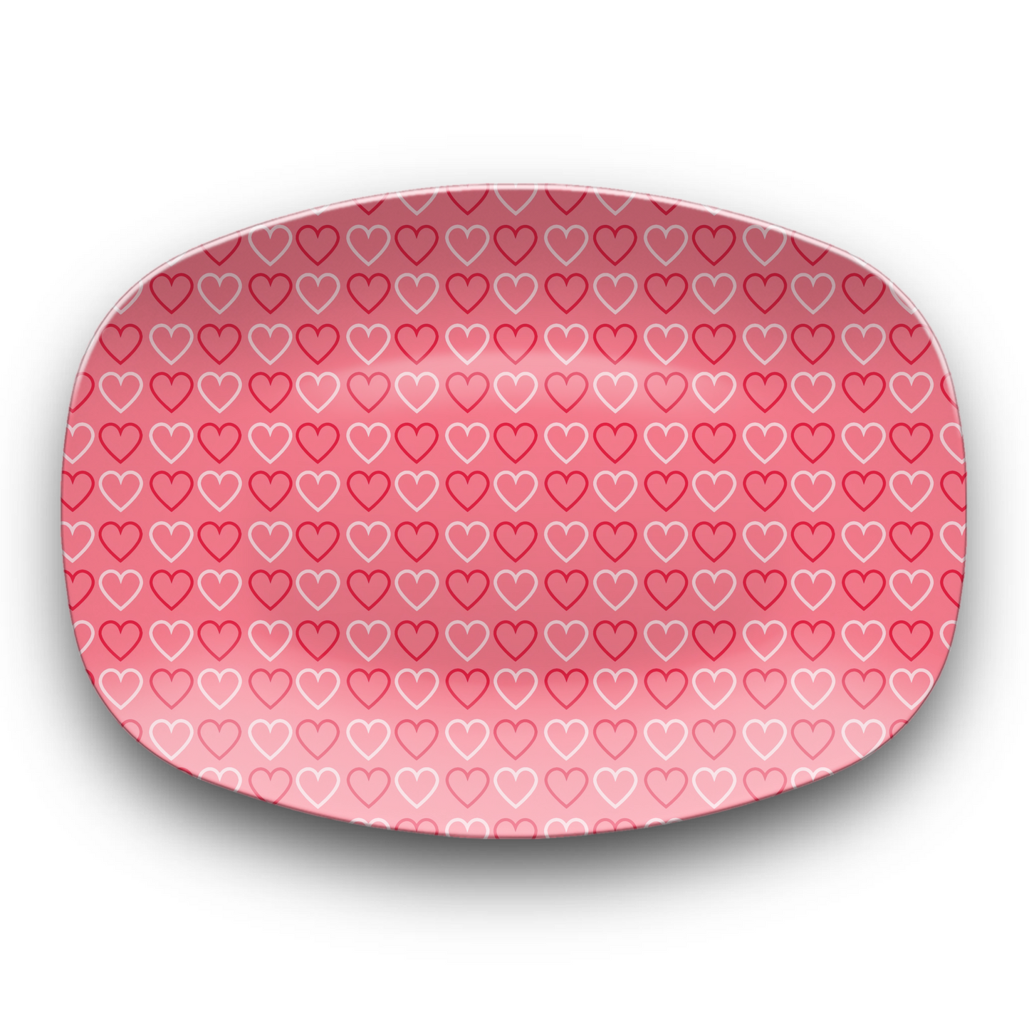 Pink Valentine Hearts Platter