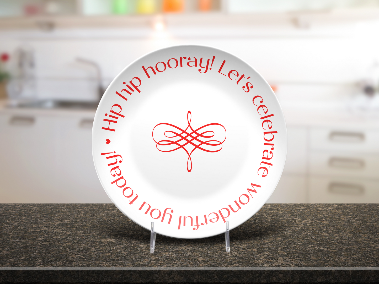 Hip Hip Hooray Celebration Plate