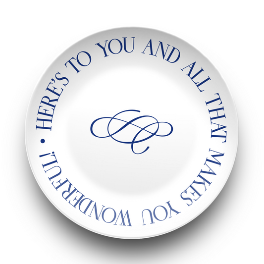 Here's to You Celebration Plate